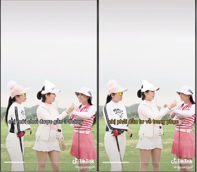 The two girls revealed that they have invested hundreds of millions of dollars after 3 months of playing golf, the most expensive is the clothes because every day they go to the course, it is an unrivaled set - Photo 4.