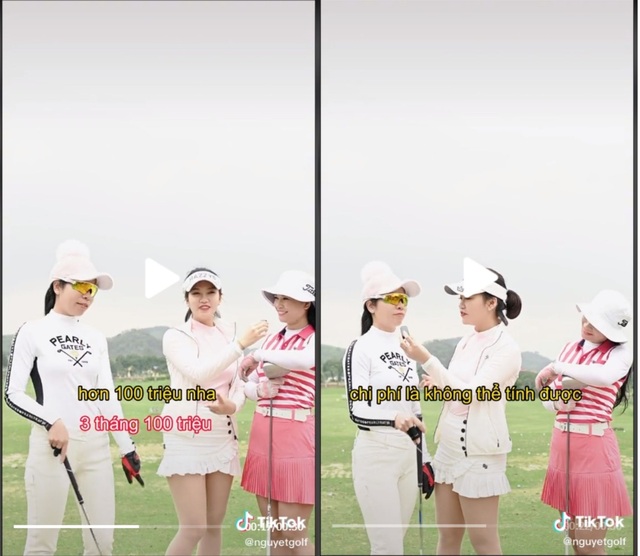 The two girls revealed that they have invested hundreds of millions of dollars after 3 months of playing golf, the most expensive is the clothes because every day they go to the course, it is an unrivaled set - Photo 5.