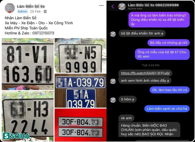  Biển số ‘biến hình’ từ trắng thành xanh trong nháy mắt bán tràn lan trên mạng - Ảnh 1.