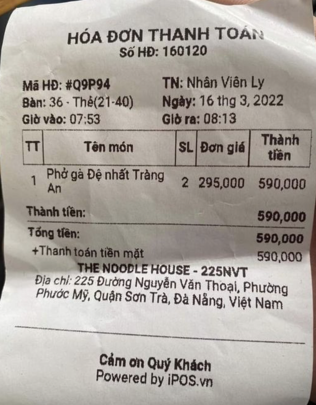 Thực hư tô phở có giá gần 300.000 đồng ở Đà Nẵng - Ảnh 1.