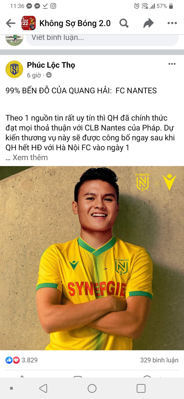 NÓNG: Rộ tin Quang Hải đạt thỏa thuận tới Nantes, thực hư thế nào? - Ảnh 1. NÓNG: Rộ tin Quang Hải đạt thỏa thuận tới Nantes, thực hư thế nào? - Ảnh 1.