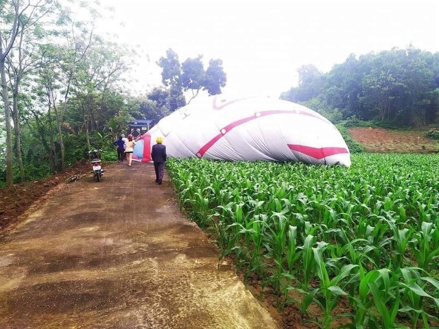 Xôn xao hình ảnh khinh khí cầu rơi lả tả xuống... ruộng ngô, đường nhựa ở Tuyên Quang trong Ngày hội khinh khí cầu lớn nhất Việt Nam - Ảnh 2.