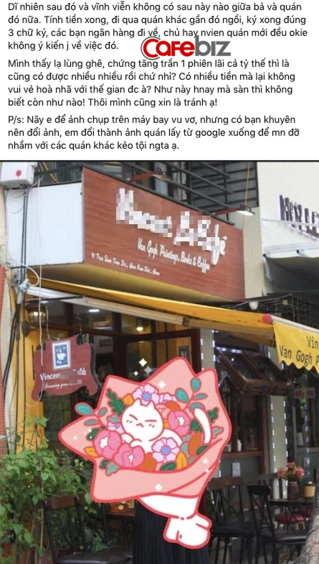 The owner of a book cafe in Hanoi is accused of being mistreated when customers come in but don't order food just because 