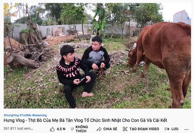 Sau khi bị phạt 7,5 triệu Hưng Vlog lại đi... tổ chức sinh nhật cho gà, sự xuất hiện của Bà Tân Vlog cũng không cứu được kênh - Ảnh 5.