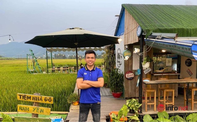 Chàng trai mở tiệm cafe giữa cánh đồng lúa được check in hot nhất cõi mạng: Thất nghiệp mới đi làm thứ ấp ủ từ lâu - Ảnh 1.