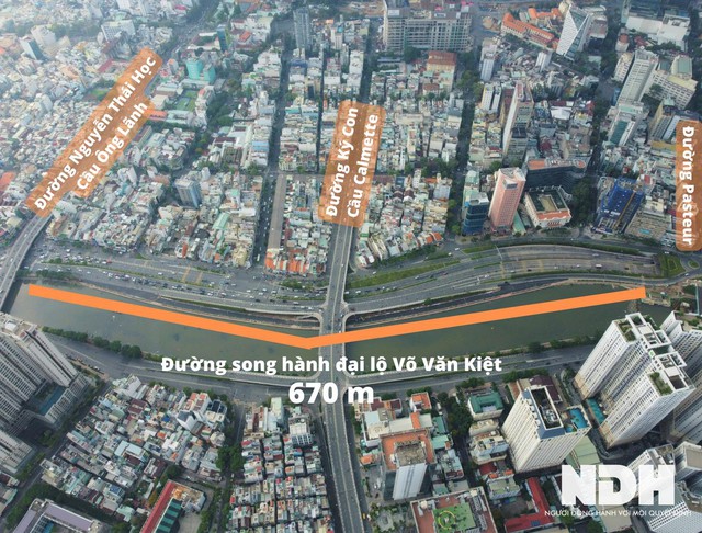 Toàn cảnh đường song hành đại lộ Võ Văn Kiệt: Sẵn sàng về đích trước 30/4 - Ảnh 2.