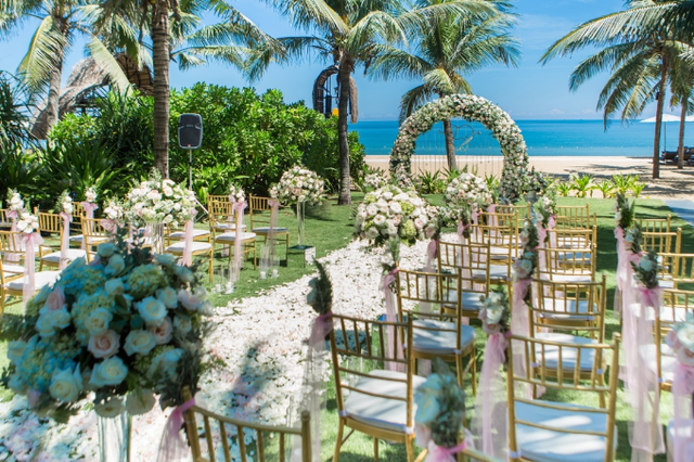 The resort where Ngo Thanh Van and her 11-year-old young husband held a wedding: The space alone cost more than 200 million dong, not to mention the cost of the cheapest banquet table is also 6 million / person - Photo 8.