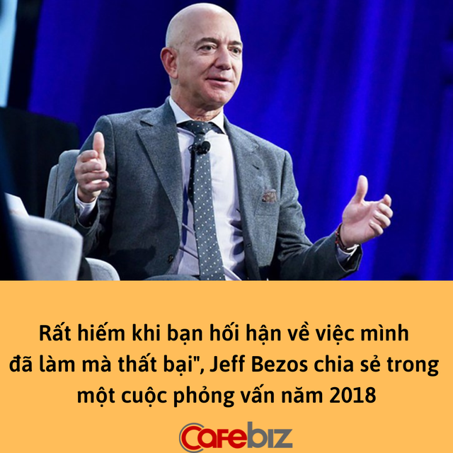 Jeff Bezos nói về điều khiến mọi người hối tiếc năm 80 tuổi: Yêu nhưng không nói hay tỏ tình mà thất bại, cái nào đáng tiếc hơn? - Ảnh 1.