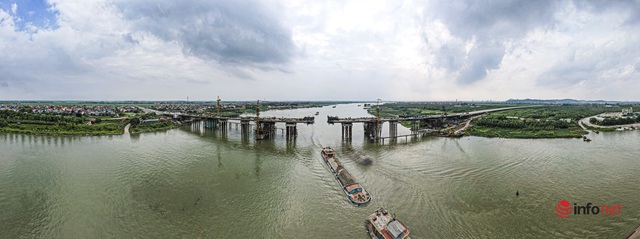 Cận cảnh cây cầu hơn 1.900 tỷ đồng ở Bắc Ninh, thông xe cuối năm nay - Ảnh 9.