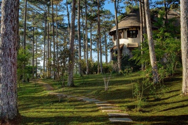 The 5-star resort in Da Lat is loved by Ha Anh Tuan and many Vietnamese stars: A green gem hidden in the pine forest, original architecture from the French period, priced at less than 4 million VND/night - Photo 8.