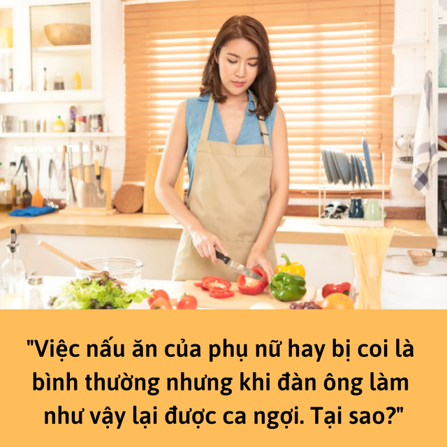 Chồng ngày nào cũng nấu ăn cho vợ gây sốt MXH nhưng gây tranh cãi vì Tại sao phụ nữ làm vậy lại không được tán dương? - Ảnh 2.