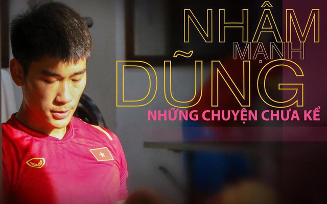 Nhâm Mạnh Dũng tập luyện trong màu áo U23 Việt Nam. (Ảnh: VFF)