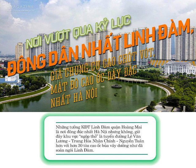 Nơi vượt qua kỷ lục đông dân nhất Linh Đàm, Giá chung cư cao chót vót, mật độ cao ốc dày đặc nhất Hà Nội - Ảnh 1.