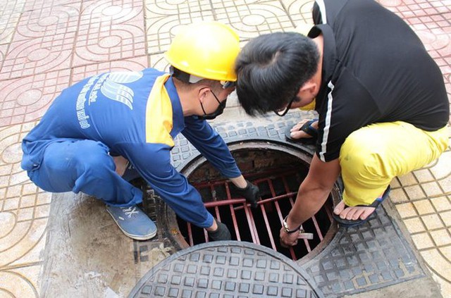 Cận cảnh hầm ngầm chống ngập đầu tiên của Hà Nội - Ảnh 2.