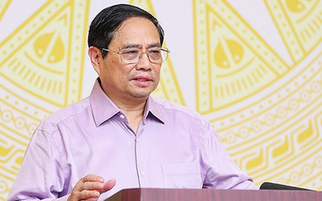 Thủ tướng Phạm Minh Chính chủ trì phát biểu tại hội nghị - Ảnh: VGP