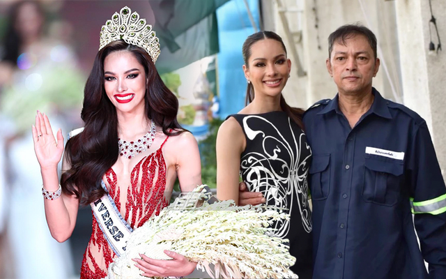 Tân Hoa hậu Hoàn vũ Thái Lan: Xuất thân nghèo khó, bố làm công nhân vệ sinh, là đối thủ nặng ký của Ngọc Châu tại Miss Universe 2022 - Ảnh 1.