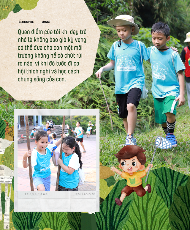 Sau Hộp Háo Hức, MC Minh Trang về quê tự tay đào đất đồi đá sỏi, xúc phân gà bón cây, xây làng sinh thái để trẻ em có tuổi thơ đích thực - Ảnh 4.