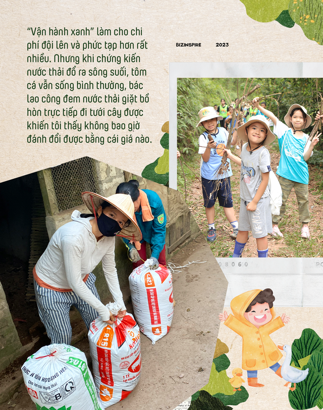 Sau Hộp Háo Hức, MC Minh Trang về quê tự tay đào đất đồi đá sỏi, xúc phân gà bón cây, xây làng sinh thái để trẻ em có tuổi thơ đích thực - Ảnh 8.