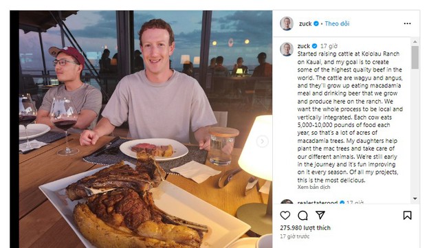 (Vân) Mark Zuckerberg nuôi bò uống bia: CEO Facebook chuyển hướng làm nông nghiệp hay chiêu trò trú ẩn tải sản theo Bill Gates và Jeff Bezos? - Ảnh 2.