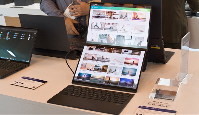 Mãn nhãn với loạt laptop tại CES 2024: Laptop 3D, hai màn hình, chạy song song Windows và Android - Ảnh 4. Mãn nhãn với loạt laptop tại CES 2024: Laptop 3D, hai màn hình, chạy song song Windows và Android - Ảnh 4.