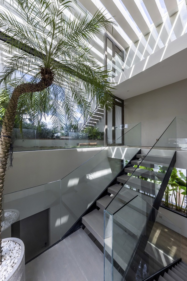 Cận cảnh căn nhà phố 100m2 như "ốc đảo xanh" giữa lòng đô thị: Được "ôm trọn" bởi cây xanh, mặt nước, ấn tượng với khu vườn trên cao - Ảnh 11. Cận cảnh căn nhà phố 100m2 như "ốc đảo xanh" giữa lòng đô thị: Được "ôm trọn" bởi cây xanh, mặt nước, ấn tượng với khu vườn trên cao - Ảnh 11.
