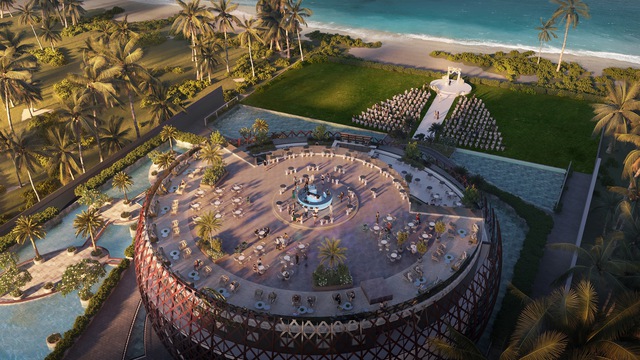 Cận cảnh thiết kế độc đáo của trung tâm mua sắm, sự kiện, giải trí lớn nhất Cam Ranh: Rộng 10.000m2, biểu tượng thuyền thúng của ngư dân Việt Nam, tầng thượng 360 độ  - Ảnh 6.