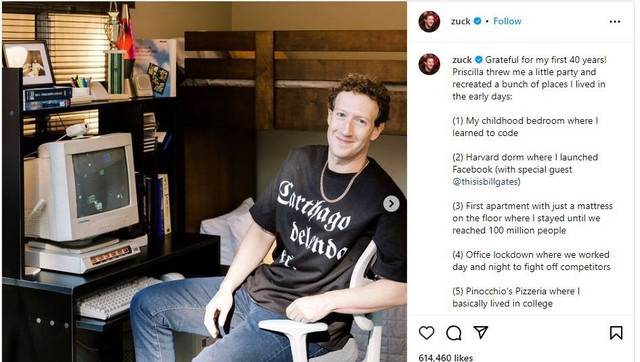 Mark Zuckerberg ở tuổi 40: Chuyển sang phong cách hip-hop, thích chăn bò và nấu bia- Ảnh 1.