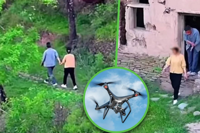 Thấy vợ lạnh nhạt cả năm, chồng dùng drone theo dõi thì phát hiện vợ nắm tay người đàn ông lạ vào căn nhà hoang suốt 20 phút, đến khi zoom cận mới choáng váng nhận ra sự thật- Ảnh 1.