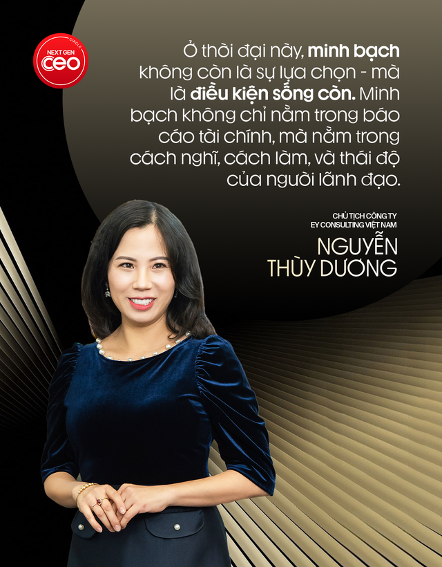 Chủ tịch Công ty EY Consulting Việt Nam Nguyễn Thùy Dương: Ở cấp cao, người ta không còn chọn công ty, mà chọn “minh chủ” để đi theo - Ảnh 2.