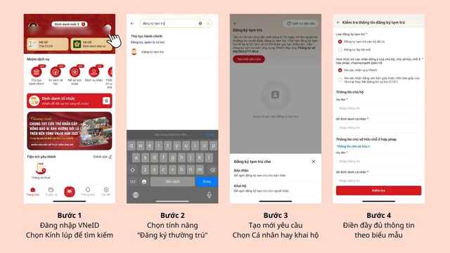 Hướng dẫn đăng ký tạm trú , thông báo lưu trú trên VNeID nhanh chóng và dễ dàng - Ảnh 1. Hướng dẫn đăng ký tạm trú , thông báo lưu trú trên VNeID nhanh chóng và dễ dàng - Ảnh 1.