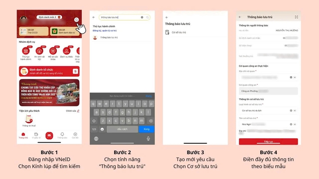 Hướng dẫn đăng ký tạm trú , thông báo lưu trú trên VNeID nhanh chóng và dễ dàng - Ảnh 2. Hướng dẫn đăng ký tạm trú , thông báo lưu trú trên VNeID nhanh chóng và dễ dàng - Ảnh 2.