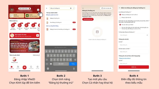 Hướng dẫn đăng ký tạm trú , thông báo lưu trú trên VNeID nhanh chóng và dễ dàng - Ảnh 3. Hướng dẫn đăng ký tạm trú , thông báo lưu trú trên VNeID nhanh chóng và dễ dàng - Ảnh 3.