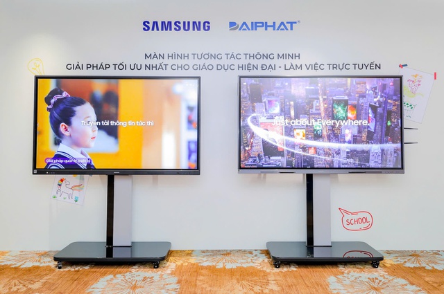 Samsung giới thiệu Bảng tương tác Android WAF và TV chuyên dụng cho giáo dục- Ảnh 2. Samsung giới thiệu Bảng tương tác Android WAF và TV chuyên dụng cho giáo dục- Ảnh 2.