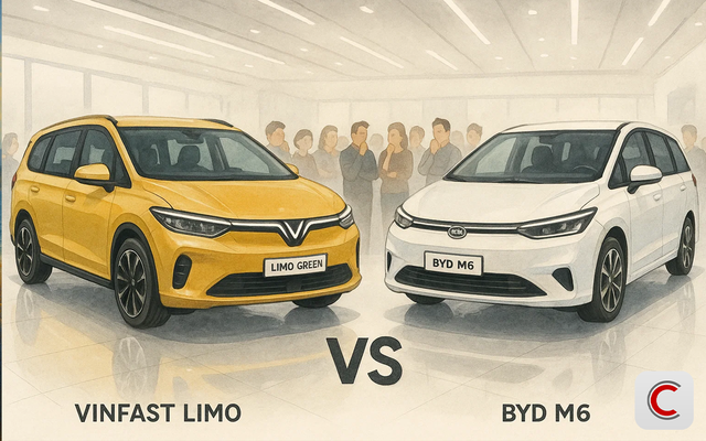 VinFast Limo Green đối đầu BYD M6: Xe nào tốt hơn? - Ảnh 1.