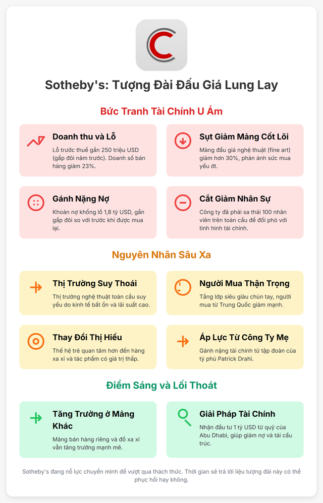 Thị trường nghệ thuật suy thoái: Nhà đấu giá nổi tiếng nhất thế giới Sotheby’s lỗ gần 250 triệu USD - Ảnh 2.