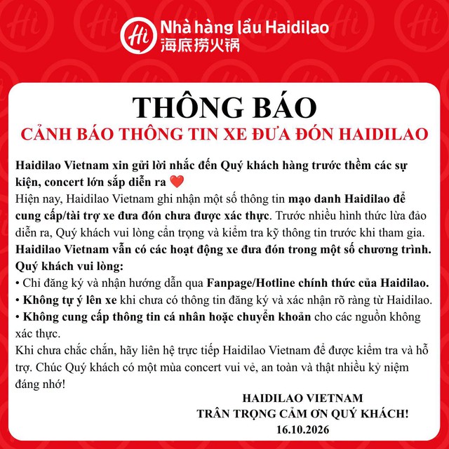 Một tối 4 concert, người thắng lớn nhất có thể là một nồi lẩu: Haidilao chia quân 10 chi nhánh đón fan, kèm một lời cảnh báo ai cũng nên đọc - Ảnh 7.