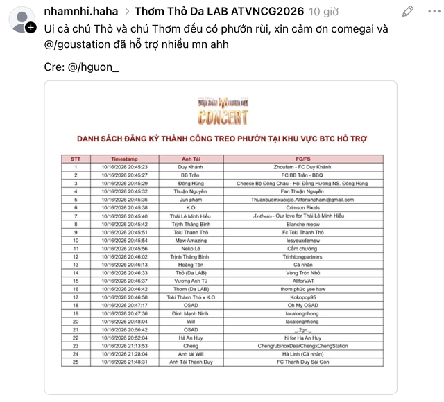 Náo loạn khắp Threads: Hơn 20 dự án cờ phướn fan làm ủng hộ concert ATVNCG đổ bể trước giờ G: Lỗ hổng của nền kinh tế "tiếp ứng"  - Ảnh 10.
