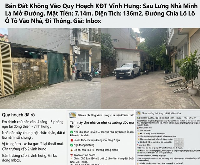 Nhà đầu tư 'săn' nhà đất không dính quy hoạch ở Vĩnh Hưng - Ảnh 1.