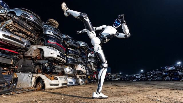 Trung Quốc ra mắt robot vệ sĩ biết tước dao, nhảy cao 4 mét, nhấc bổng đầu ô tô cứu người - Ảnh 2.
