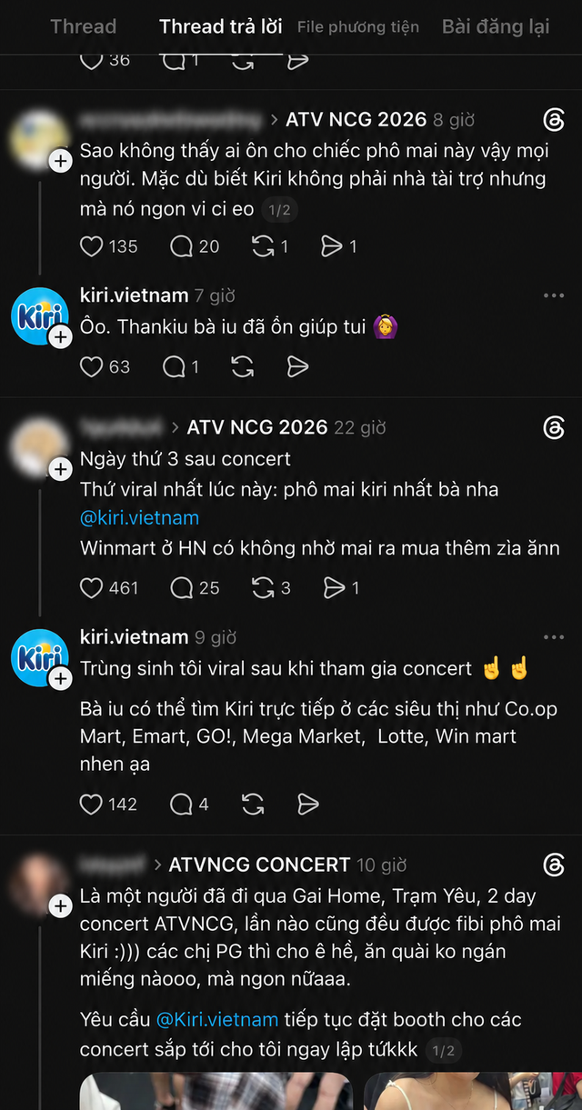 Phô mai phát miễn phí ở concert Chông Gai lên thịnh hành Threads: Fan đổ đi siêu thị săn hàng, còn tự