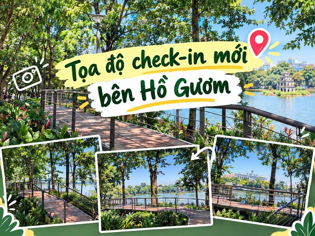 Tọa độ check-in mới mùa thu Hà Nội: Cầu cạn uốn lượn dài 800 m bên Hồ Gươm cùng nhiều khung gương tạo hiệu ứng lạ mắt - Ảnh 1.