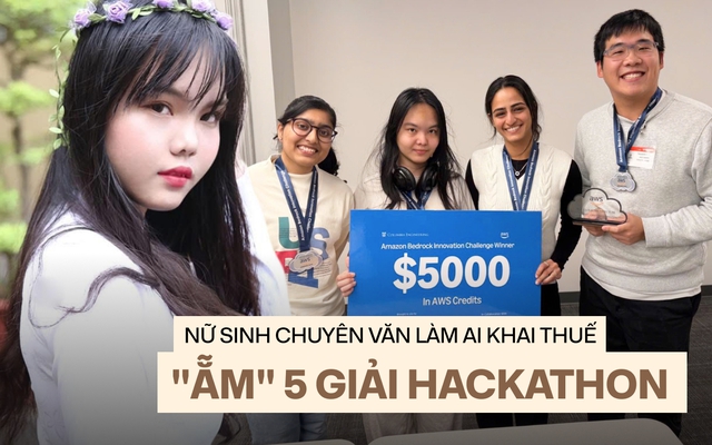 Nữ sinh chuyên Văn “bẻ lái” sang công nghệ: Tốt nghiệp xuất sắc ngành tài chính tại Mỹ, sáng kiến AI hỗ trợ khai thuế, nửa năm "thắng đậm" 5 giải hackathon từ Google và Amazon - Ảnh 1.