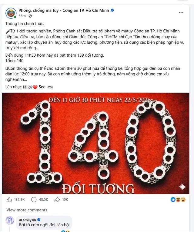Social case fanpage Phòng, chống ma túy - Công an TP.HCM: Khi cán bộ hành pháp làm social bùng nổ hơn cả nghệ sĩ hạng A với 132.000 lượt thích trong chưa đầy một giờ - Ảnh 8.