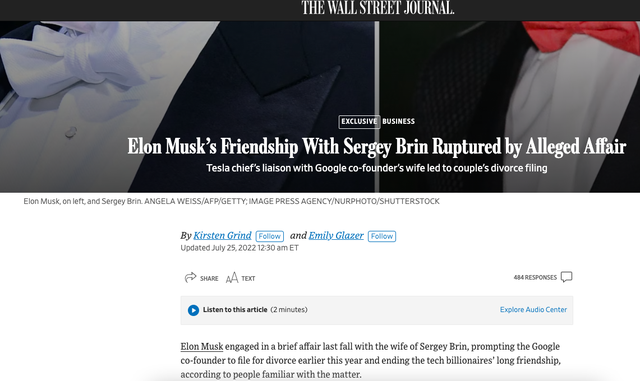 Vụ bê bối tình ái chấn động Thung lũng Silicon của Elon Musk: Gã tỷ phú đánh rơi tình bạn 10 năm vì