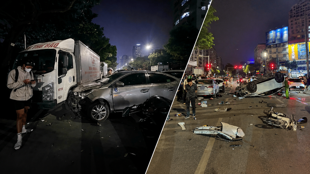 Loạt vụ ô tô mất lái tông liên hoàn ở Hà Nội và điểm chung đáng sợ - Ảnh 1.