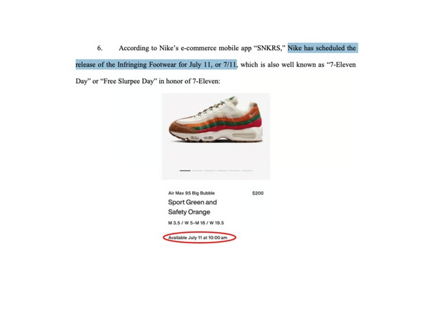 7-Eleven kiện Nike vì đôi Air Max 95