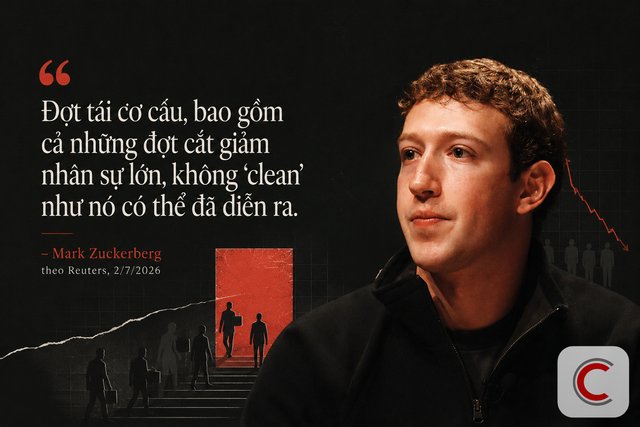Mark Zuckerberg thừa nhận đợt tái cơ cấu không "clean" - 2 lần trong 1 tháng: Khi thừa nhận sai lầm trở thành một kỹ thuật quản trị - Ảnh 1.