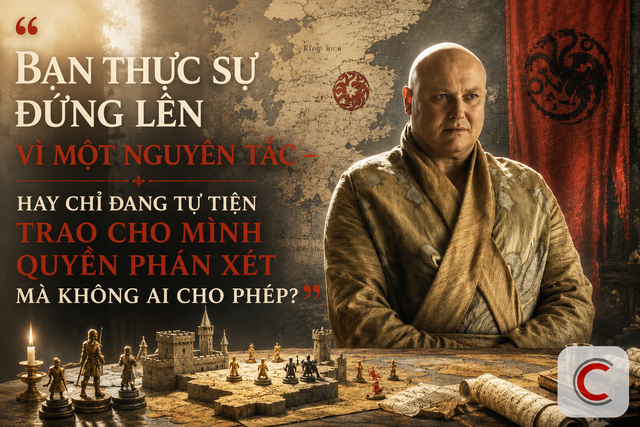 "Tôi phục vụ vương quốc" - Varys và nghịch lý nguy hiểm của người tự cho mình quyền phán xét thay tổ chức - Ảnh 1.