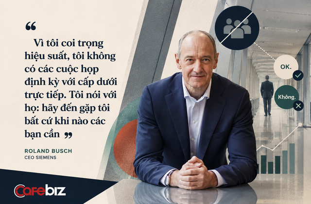 CEO Siemens không họp định kỳ với cấp dưới, trả lời email chỉ bằng