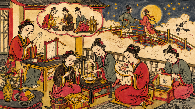 Trước khi là "Valentine Trung Quốc", Thất Tịch là dịp phụ nữ cầu sự khéo léo, không phải cầu tình duyên - Ảnh 5.
